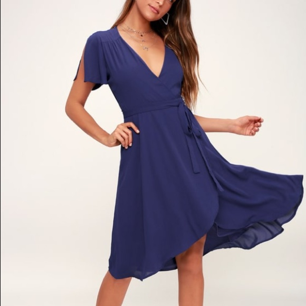 (SOLD) lulus wrap dress